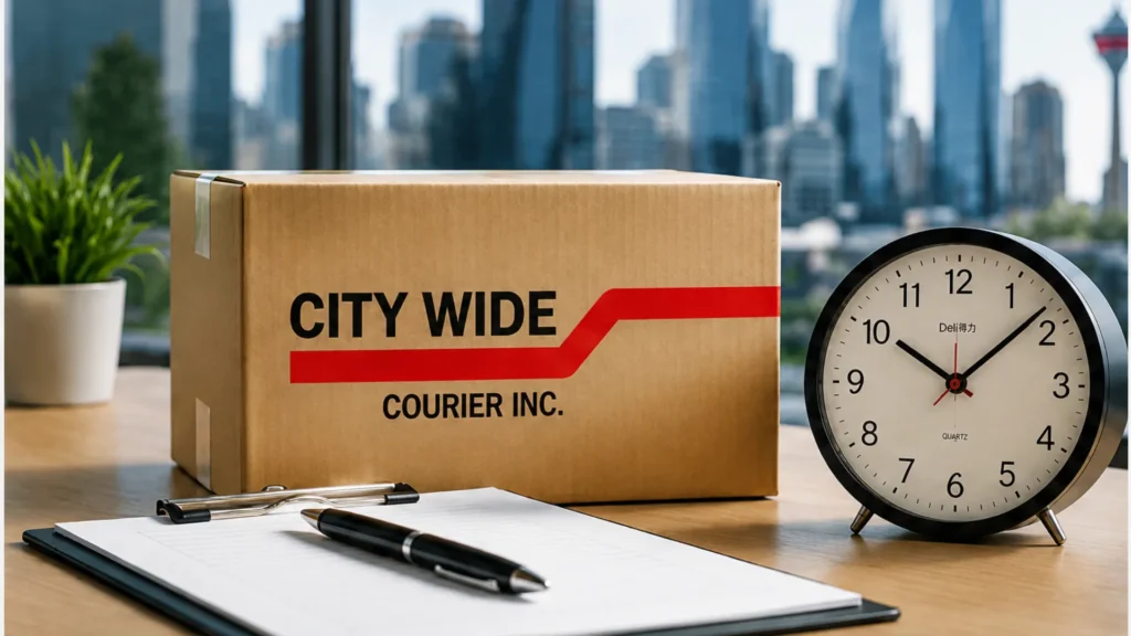 deliever courier on time