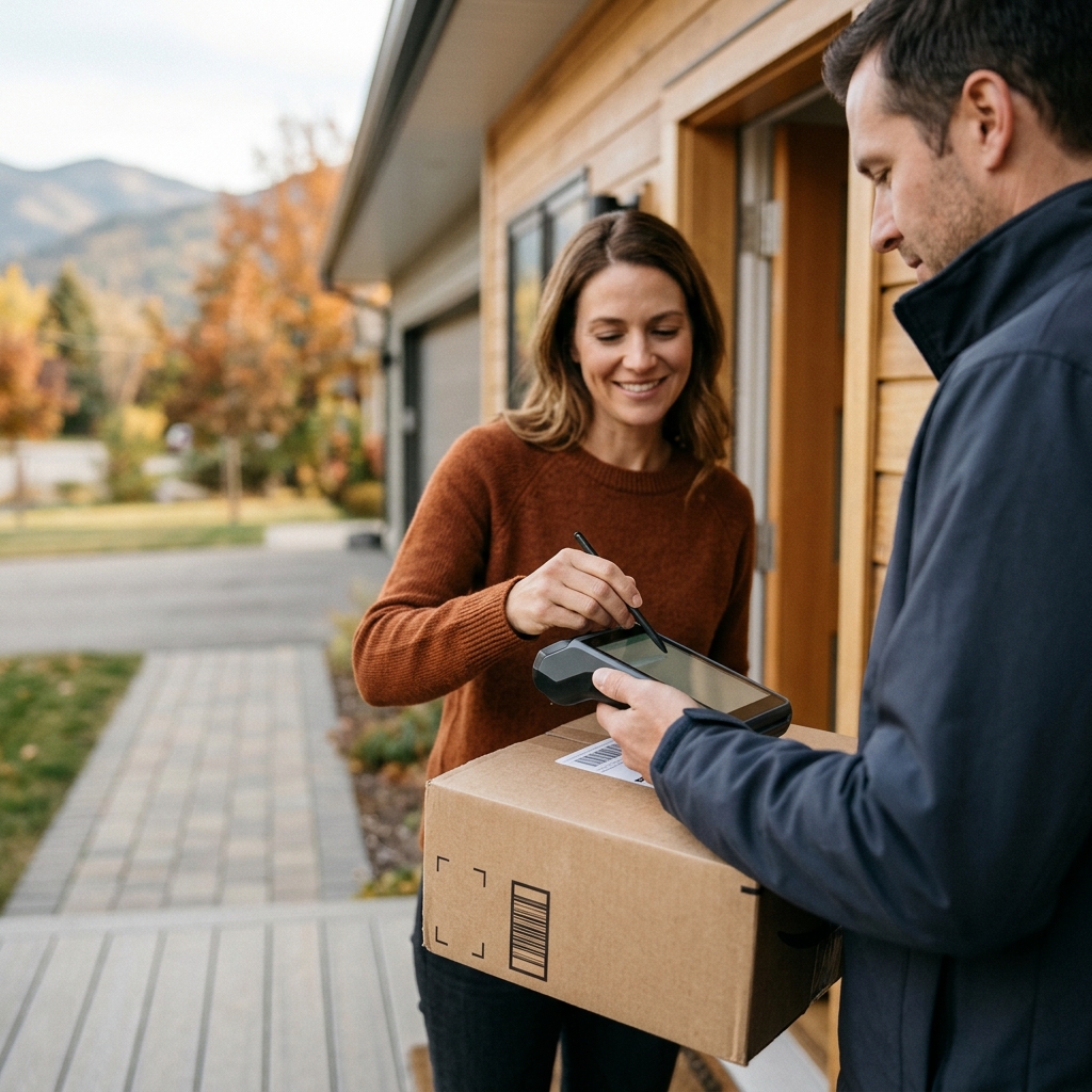 Proof of delivery courier