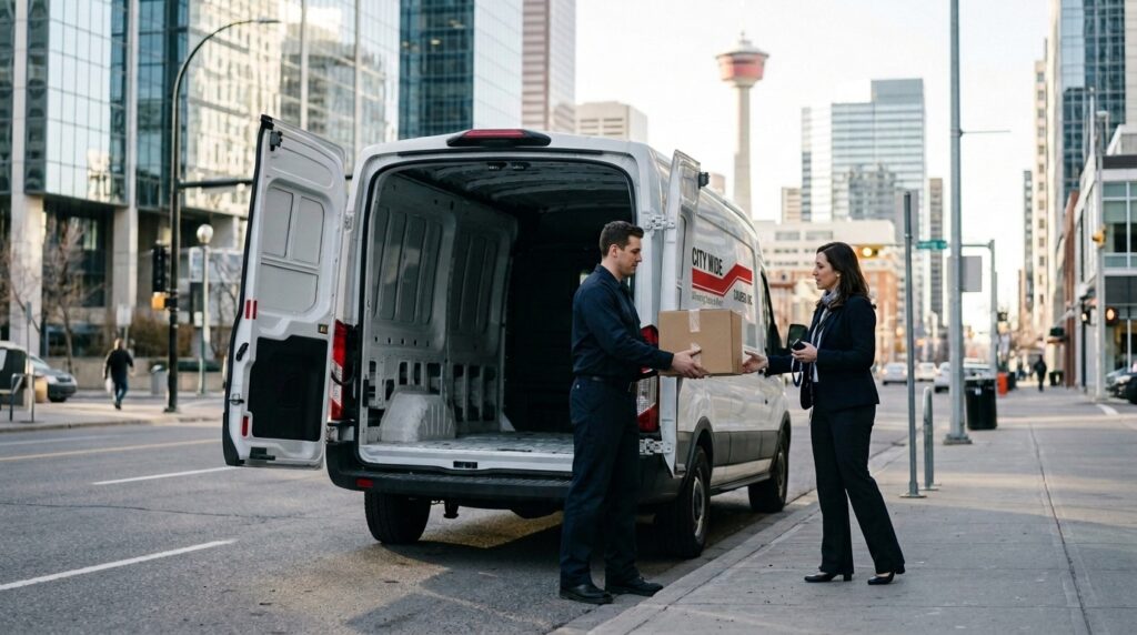dedicated van courier